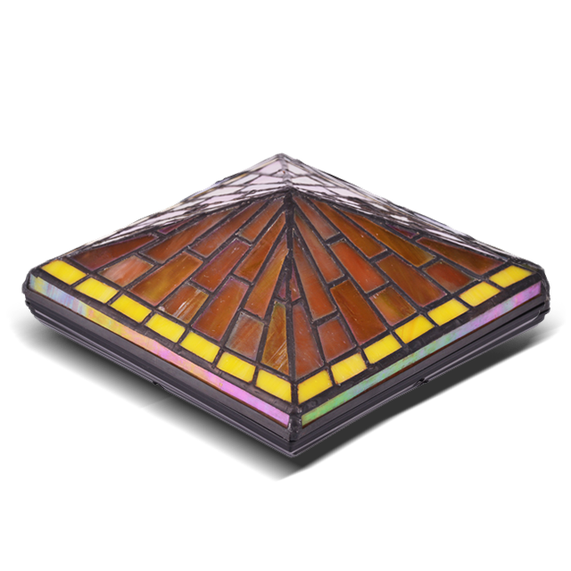 2211-TC4 Capac pentru stâlp de gard Tiffany pentru exterior 2211-TC4 Capac pentru stâlp de gard Tiffany pentru exterior